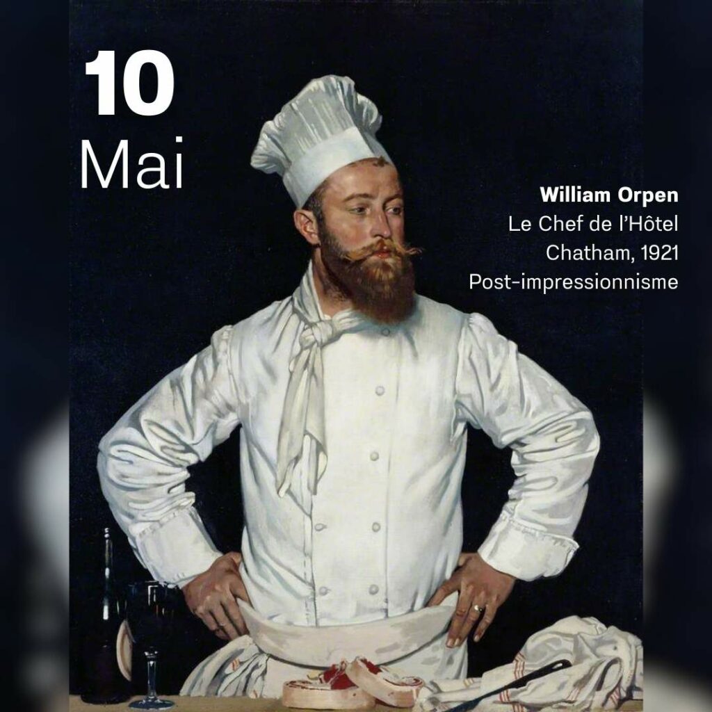 William Orpen - Le chef de l'Hôtel Chatham 1921