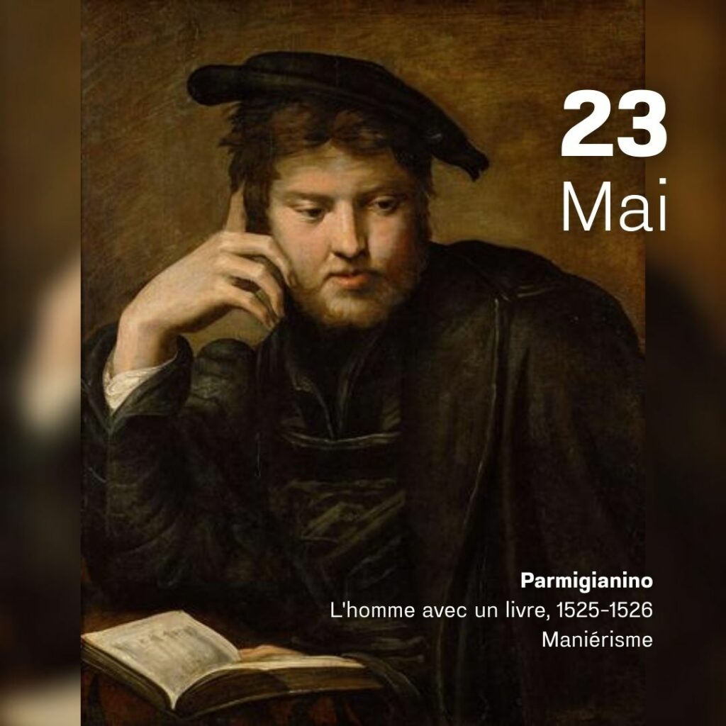Parmigianino - L'homme avec un livre 1526