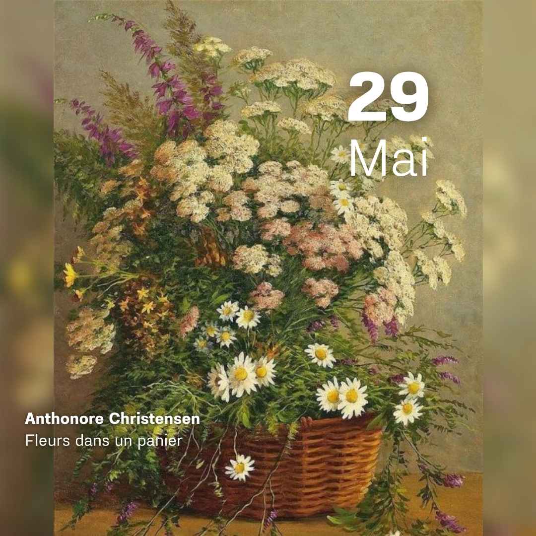 Anthonore Christensen - Fleurs dans un panier