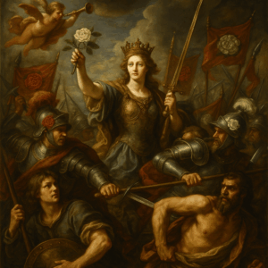 Allégorie autour de la guerre des Deux-Roses