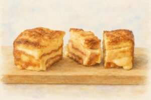 Croque-cake jambon gruyère