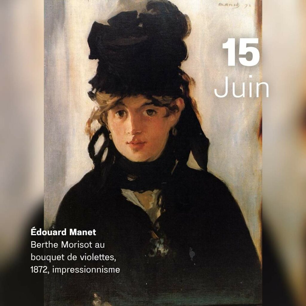 Edouard Manet - Berthe Morisot au bouquet de violettes 1872