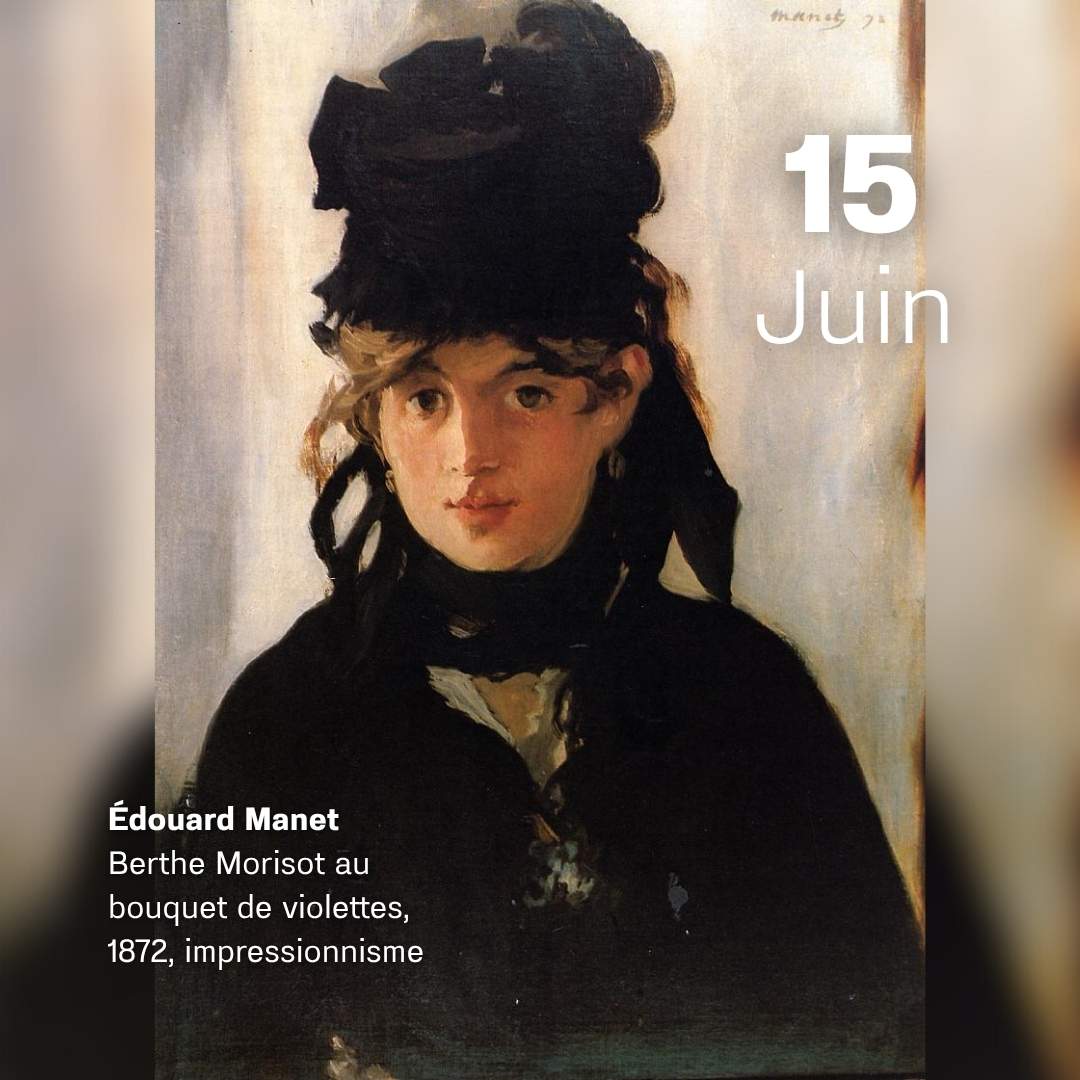 Edouard Manet - Berthe Morisot au bouquet de violettes 1872