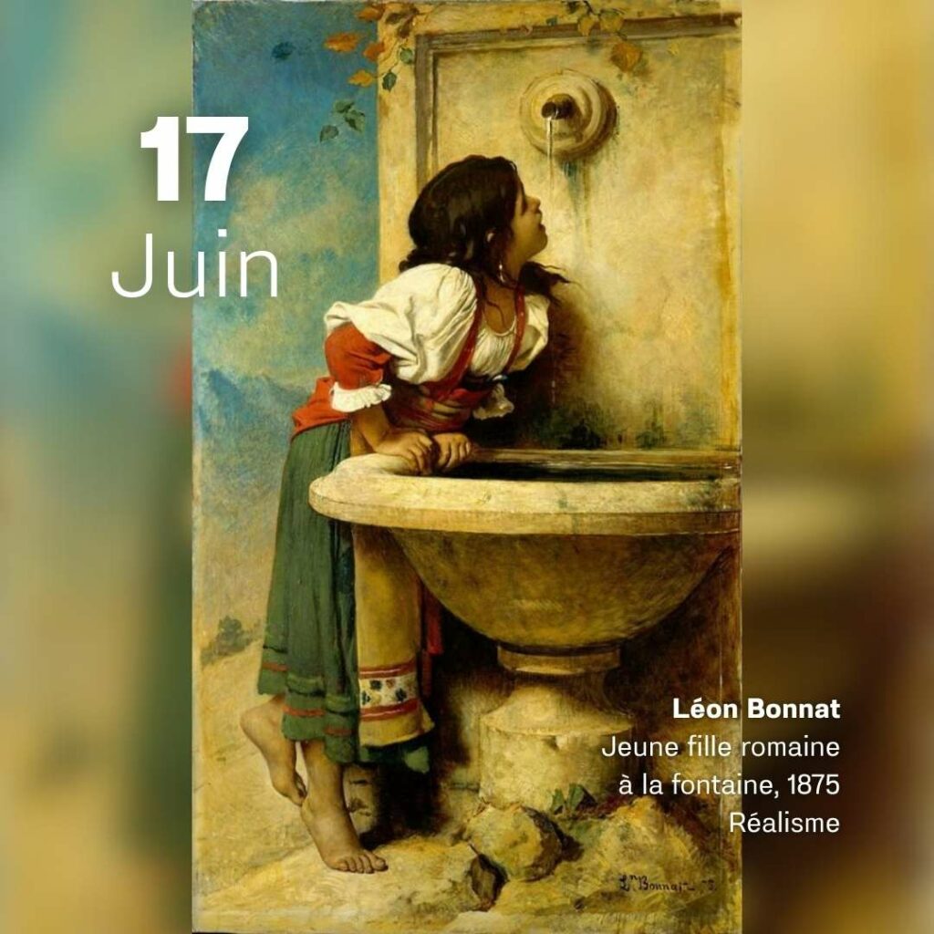 Léon Bonnat - Jeune fille romaine à la fontaine 1875
