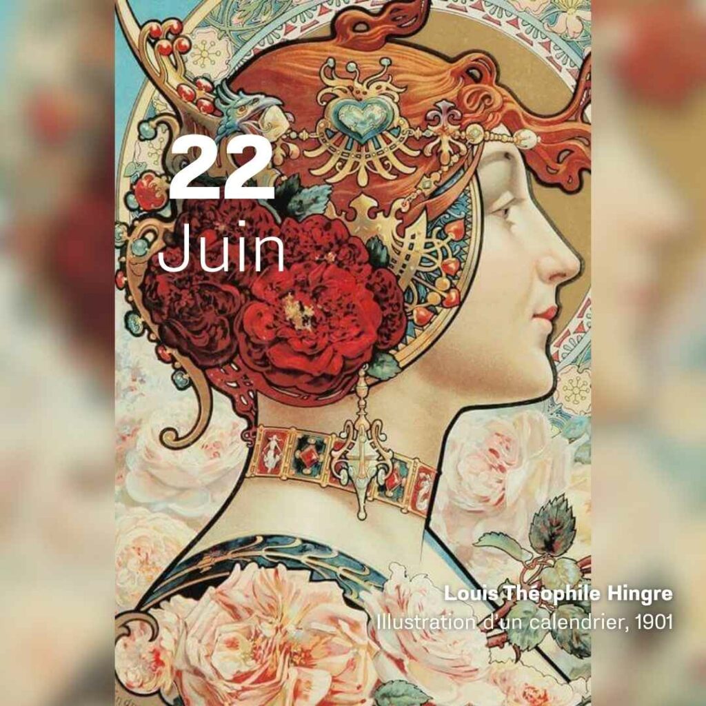 Louis Théophile Hingre - Illustration d'un calendrier 1901