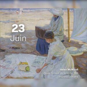 Helen McNicoll - Sous l'ombre de la tente 1914