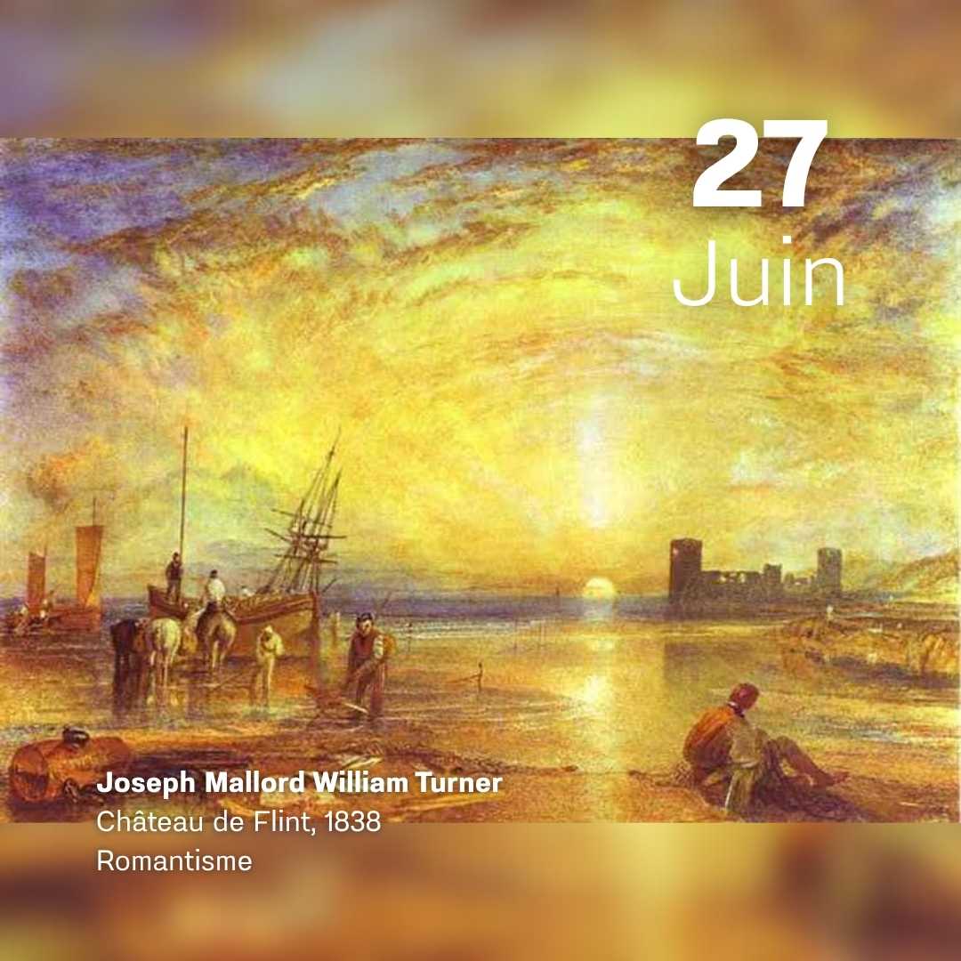 Joseph Mallord William Turner - Château de Flint 1838