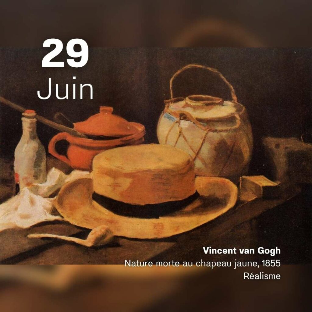 Vincent Van Gogh - Nature morte au chapeau jaune 1855