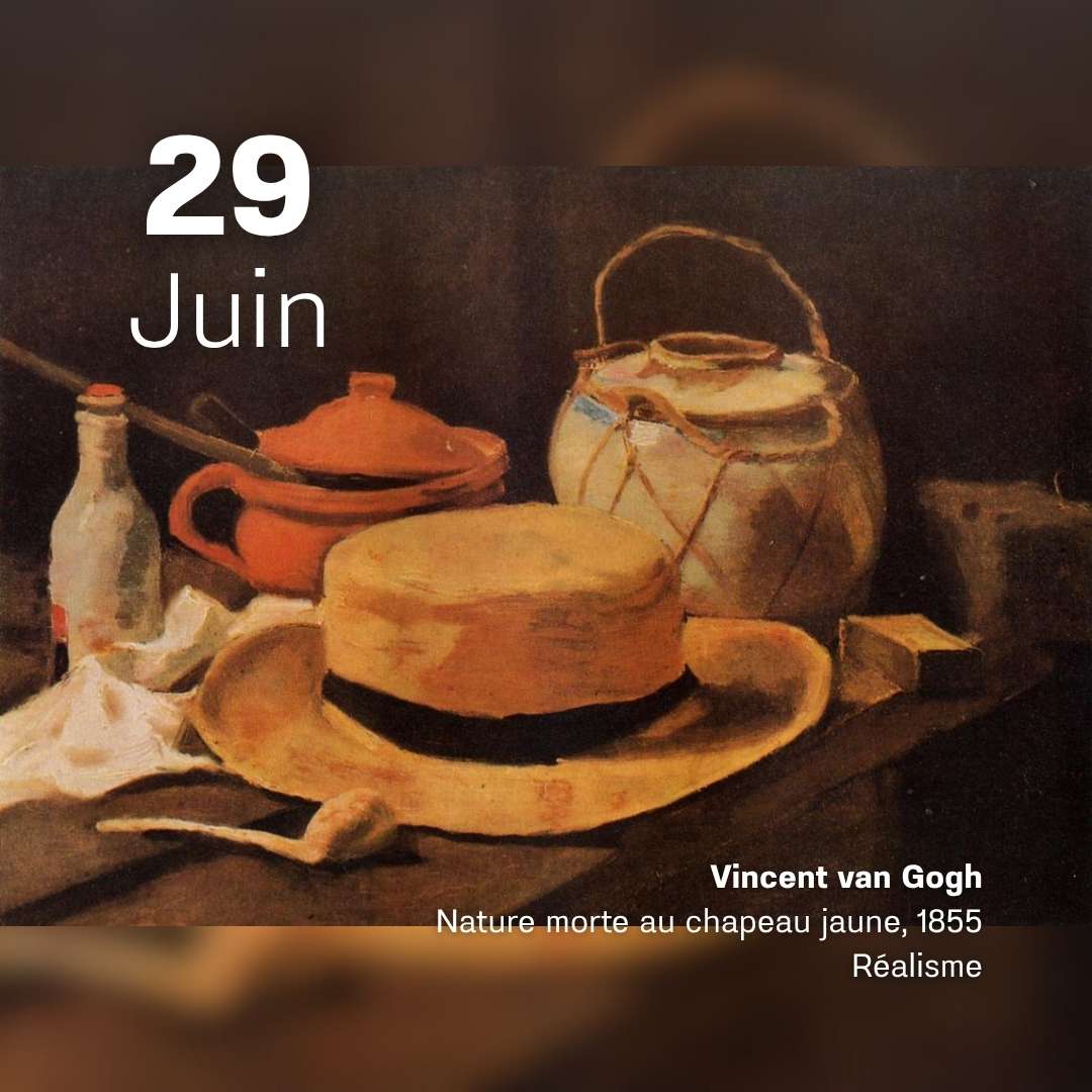 Vincent Van Gogh - Nature morte au chapeau jaune 1855