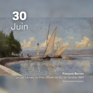 François Bocion - Le lac Léman 1883