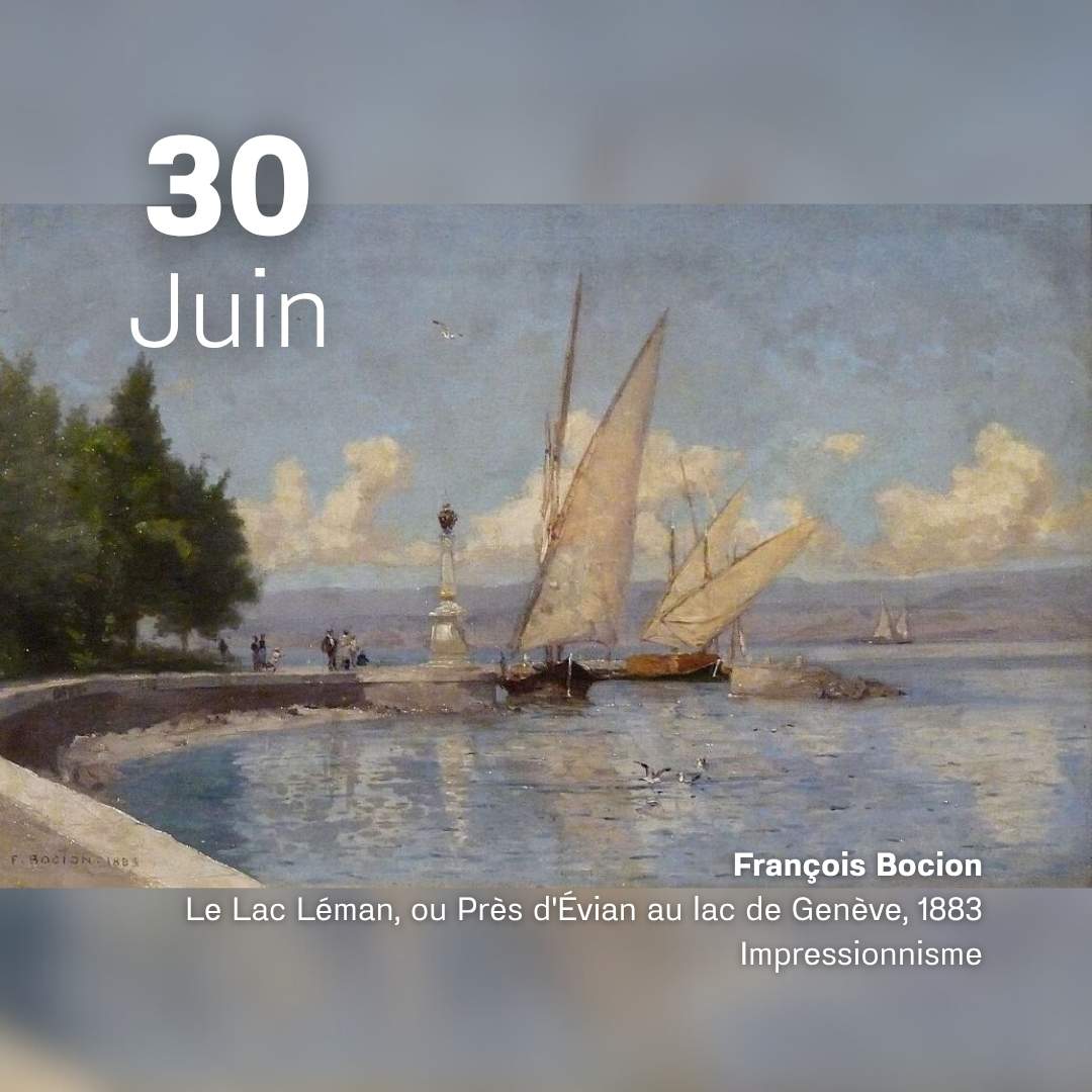 François Bocion - Le lac Léman 1883