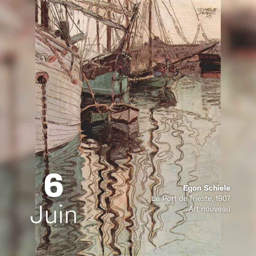 Egon Schiele - Le port de Trieste 1907