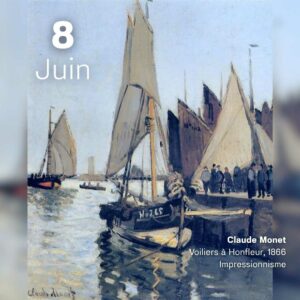 Claude Monet - Voiliers à Honfleur 1866
