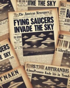 Journaux - Invasion de soucoupes volantes
