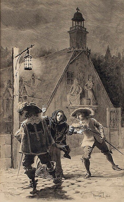 D'Artagnan séparé de Buckingham par Mme Bonacieux, Maurice Leloir