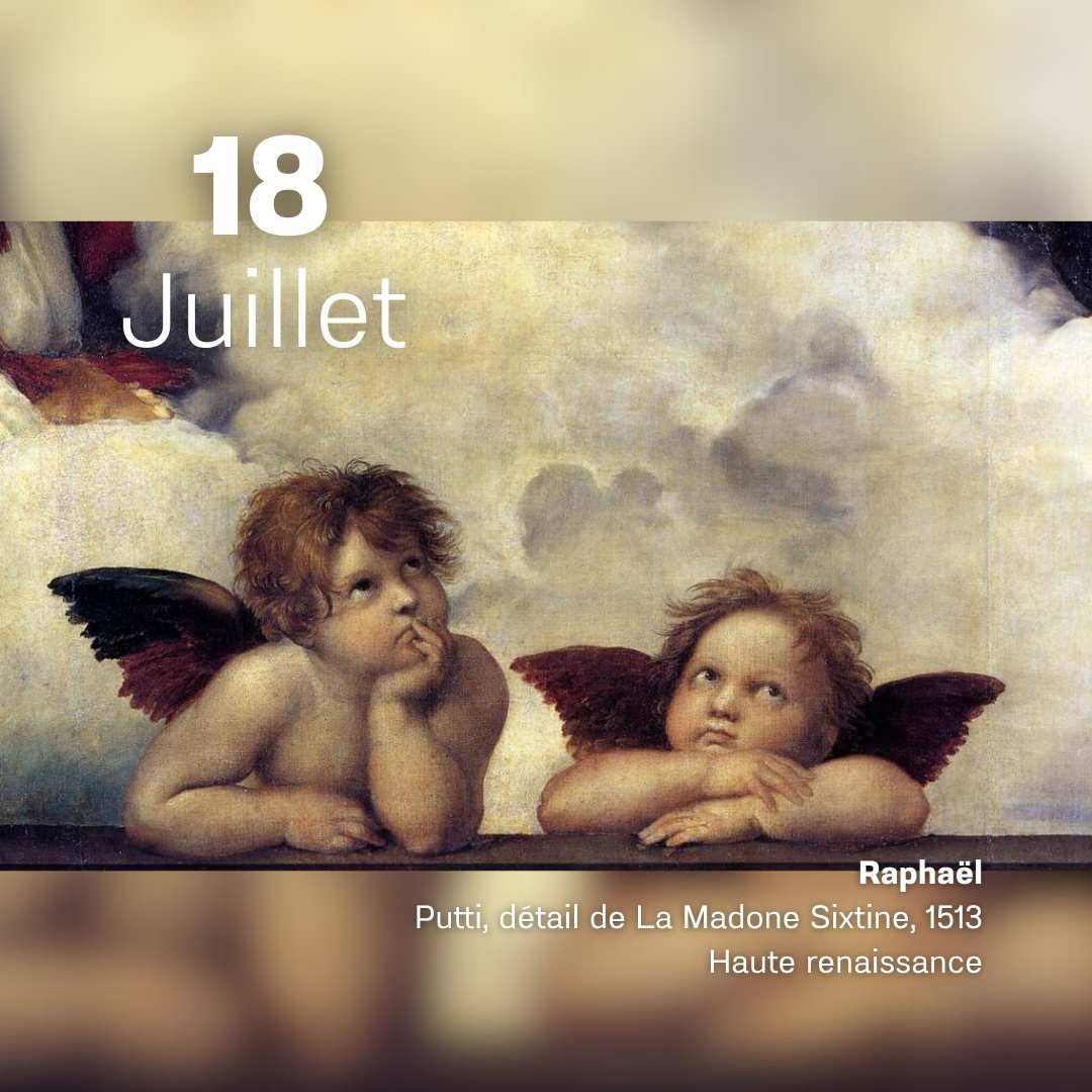 Raphael - Putti détail de la Madone Sixtine 1513