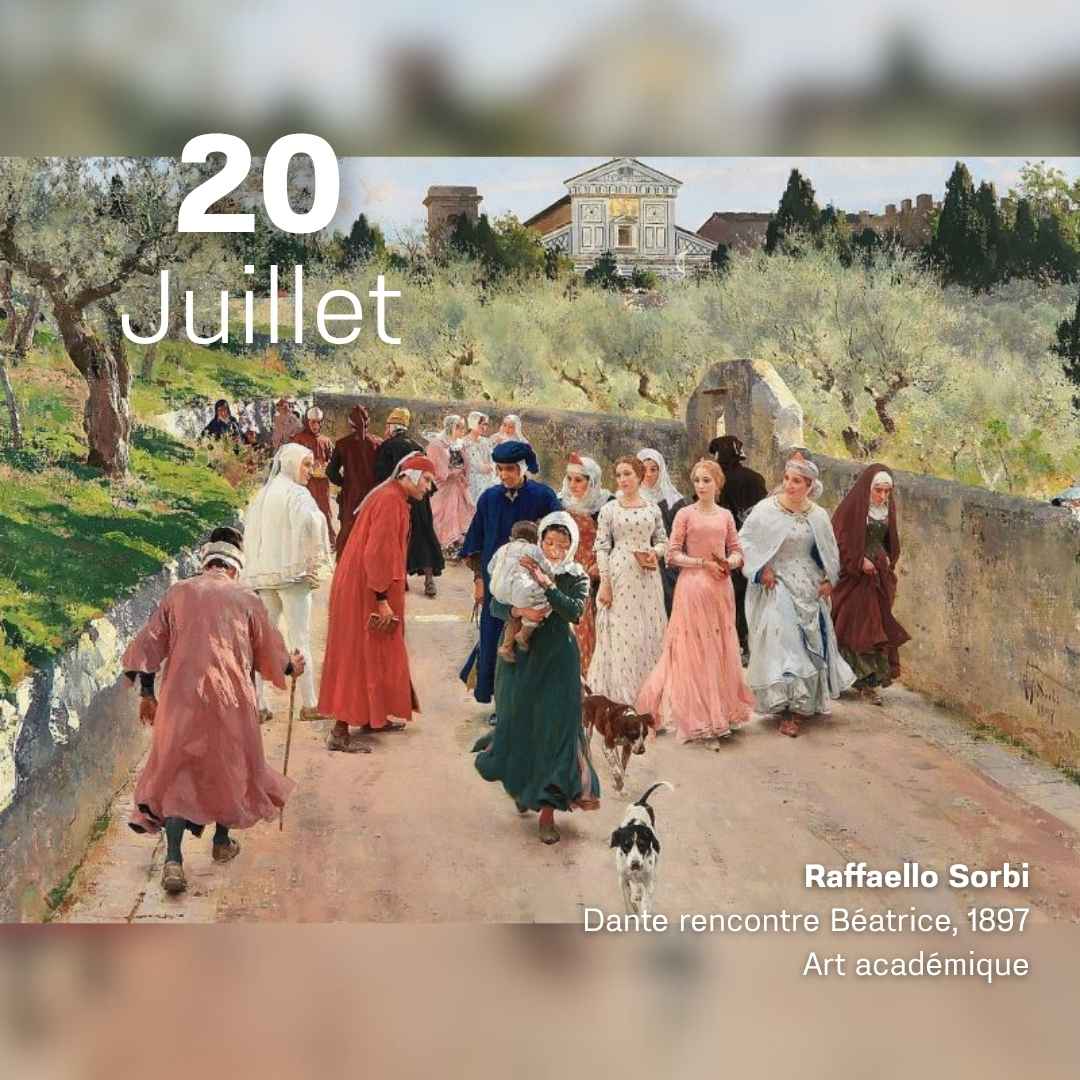 Raffaello Sorbi - Dante rencontre Béatrice 1897
