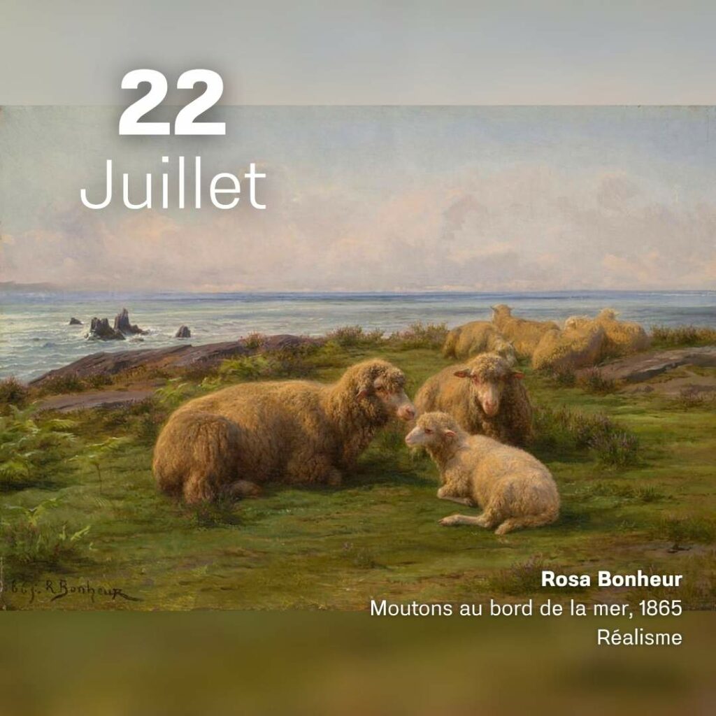 Rosa Bohneur - Moutons au bord de la mer 1865
