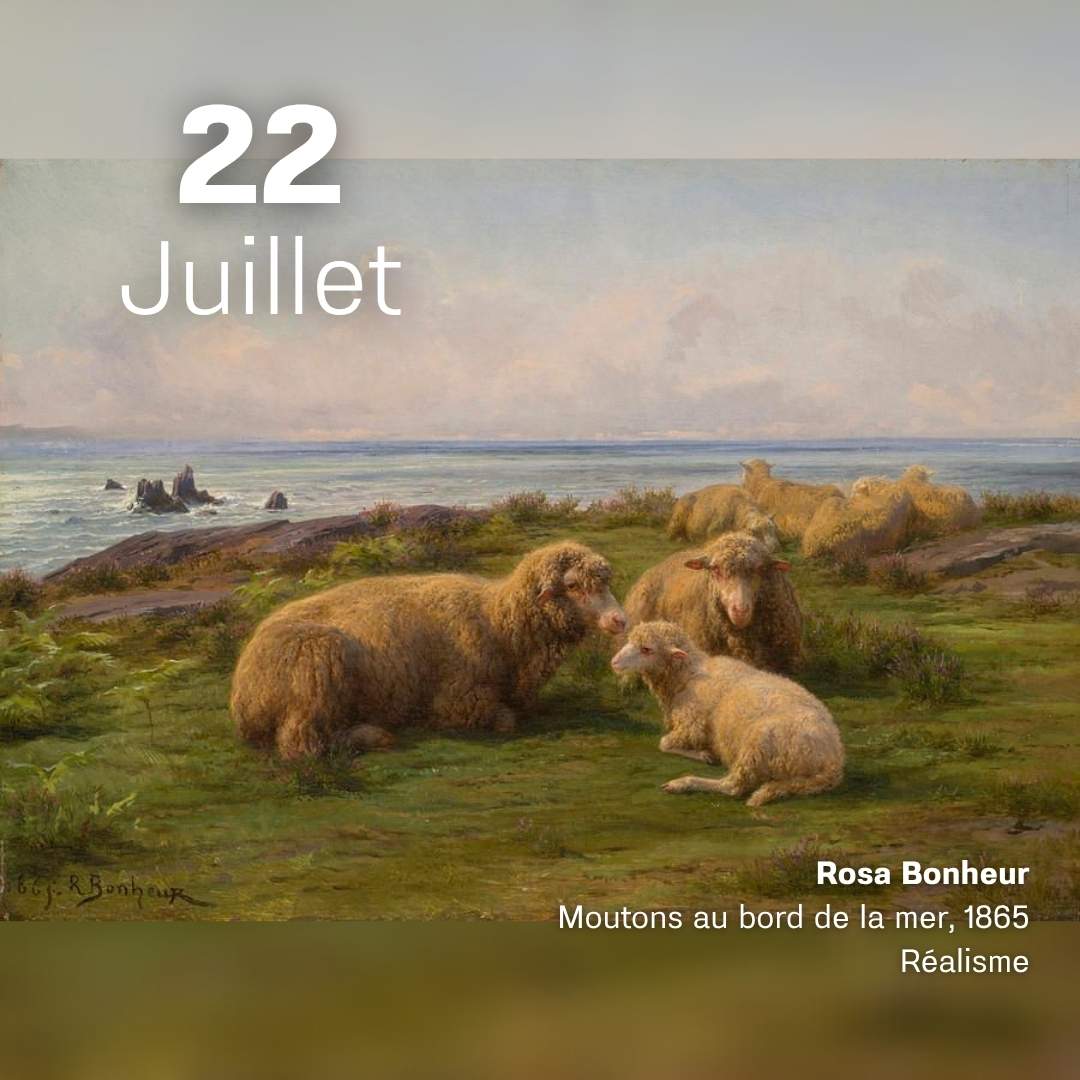 Rosa Bohneur - Moutons au bord de la mer 1865