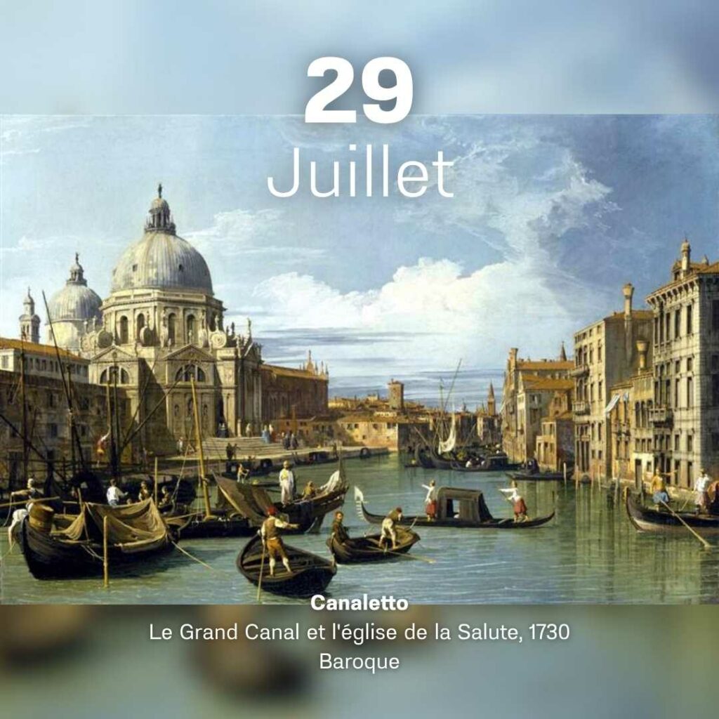 Canaletto - Le Grand Canal et l'église de la Salute 1730