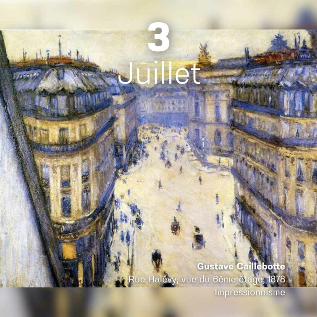 Gustave Caillebotte - Rue Halévy vue du 6ème étage 1878