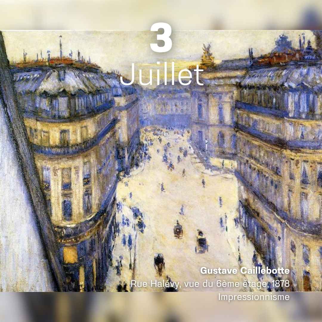 Gustave Caillebotte - Rue Halévy vue du 6ème étage 1878