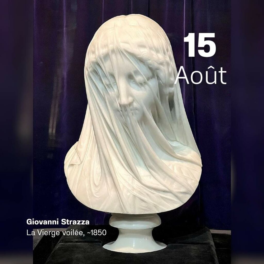 Giovanni Strazza - La vierge voilée 1850
