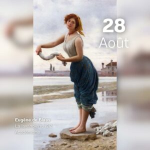 Eugène de Blaas - La lavandière 1912