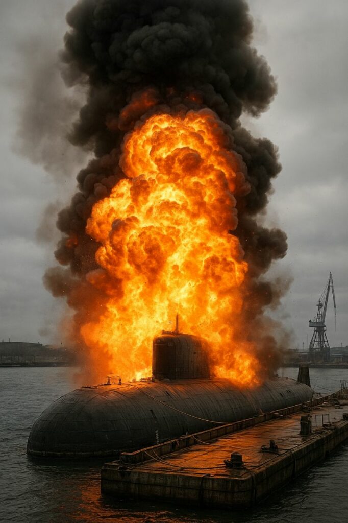 Explosion sous-marin à quai