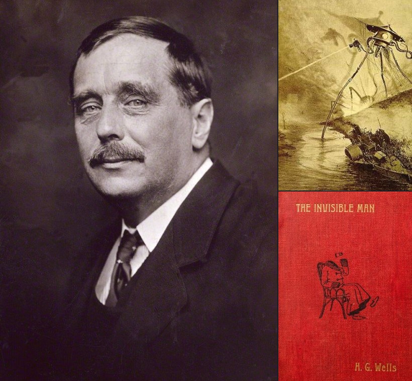 Herbert George Wells auteur de La guerre des mondes et de L'homme invisible