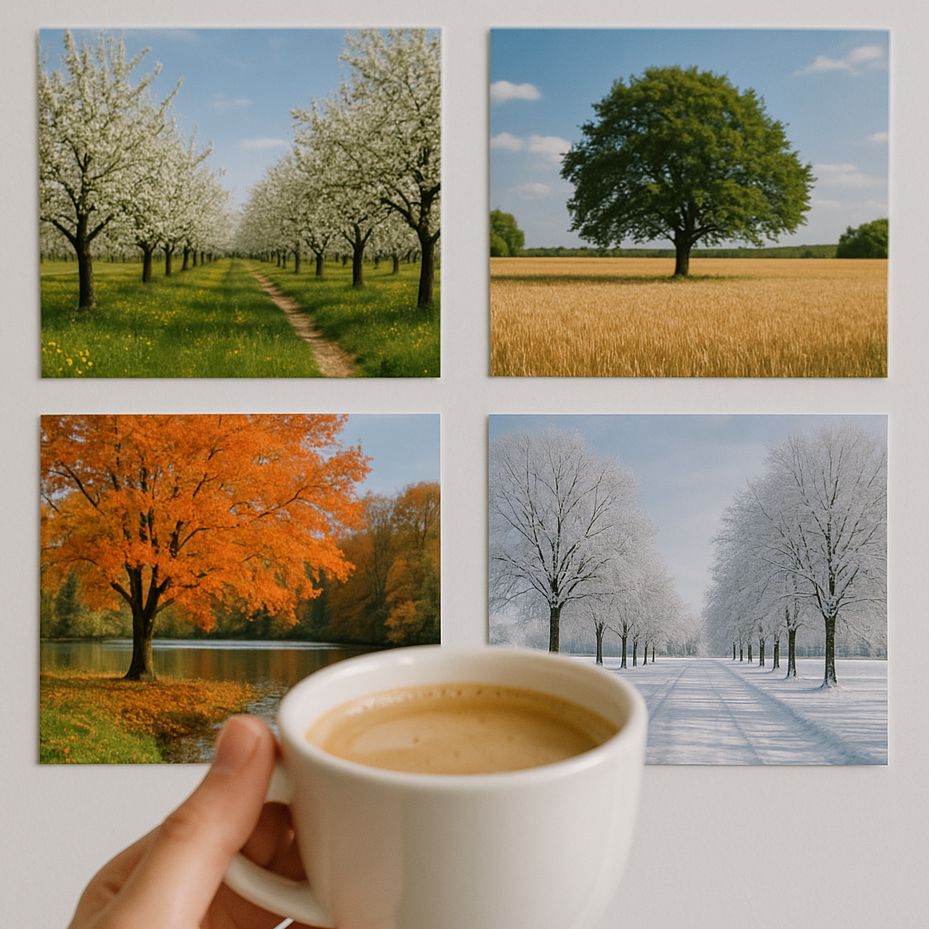 Café devant les 4 saisons