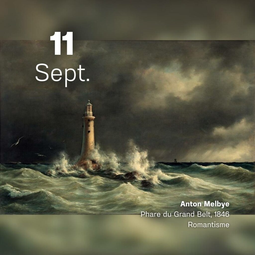 Anton Melbye - Phare du Grand Belte 1846