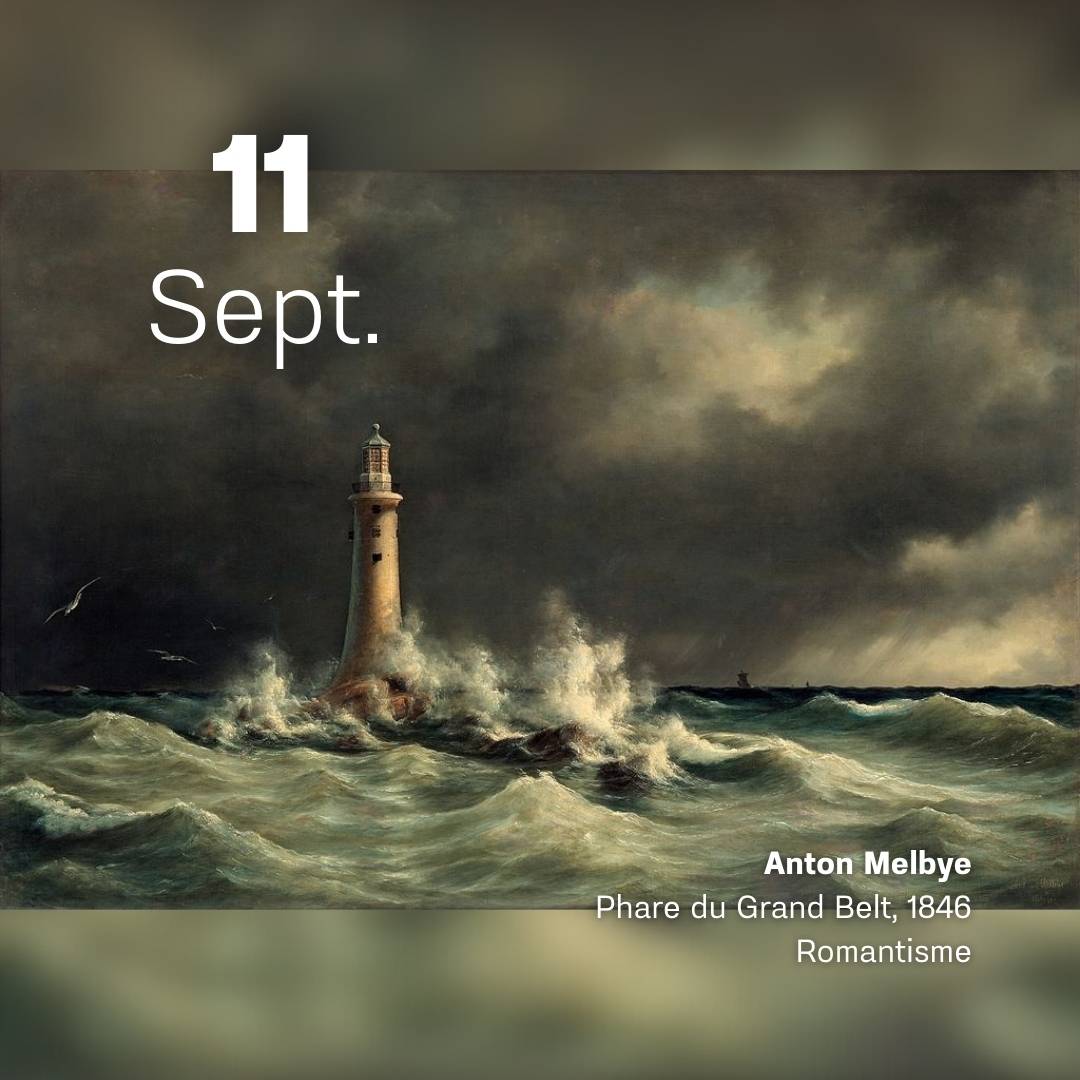 Anton Melbye - Phare du Grand Belte 1846