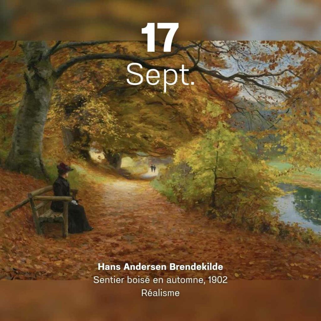 Hans Andersen Brendekilde - Sentier boisé en automne 1902