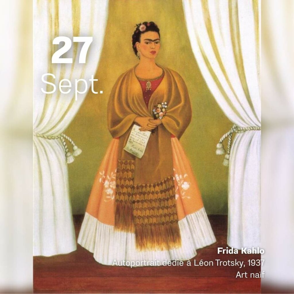 Frida Kahlo - Autoportrait dédié à Léon Trotsky 1937