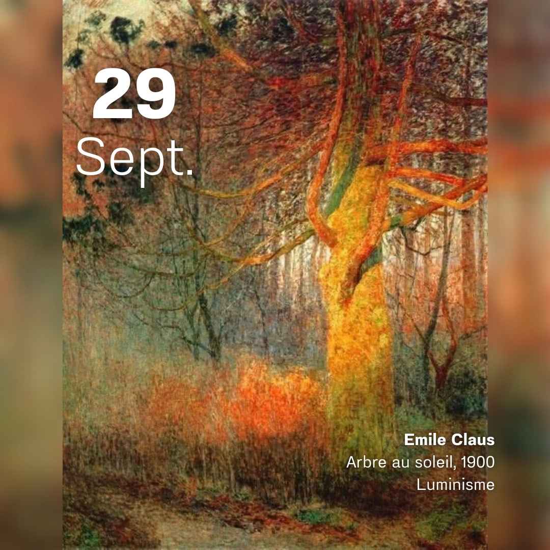 Emile Claus - Arbre au soleil 1900