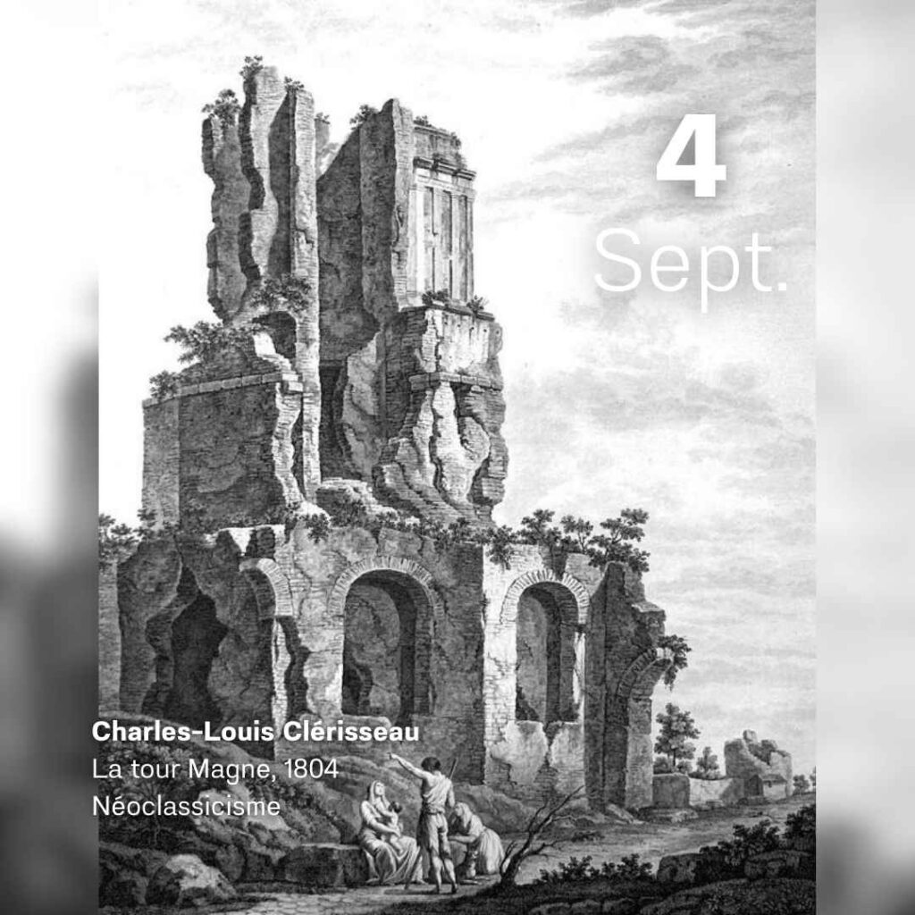 Charles-Louis Clérisseau - La tour Magne 1804