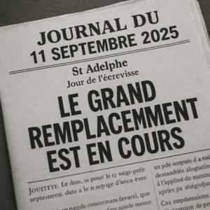 Journal - Le grand remplacement est en cours