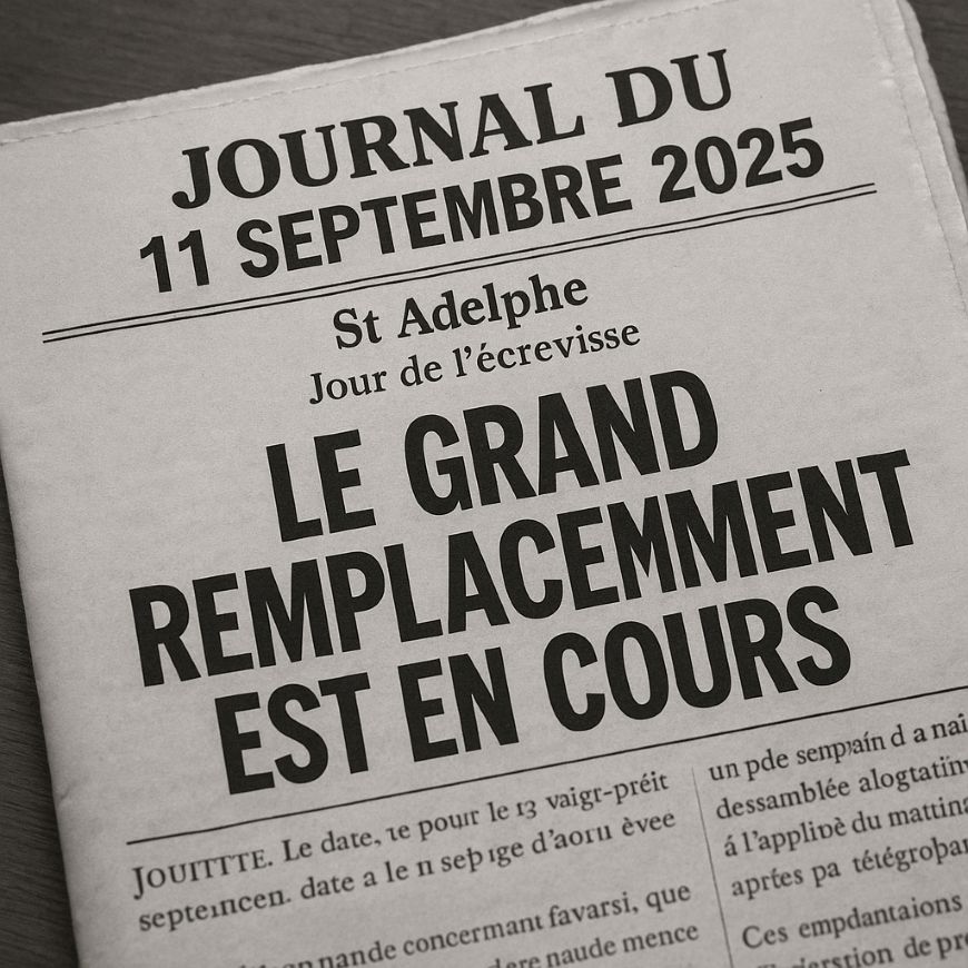 Journal - Le grand remplacement est en cours