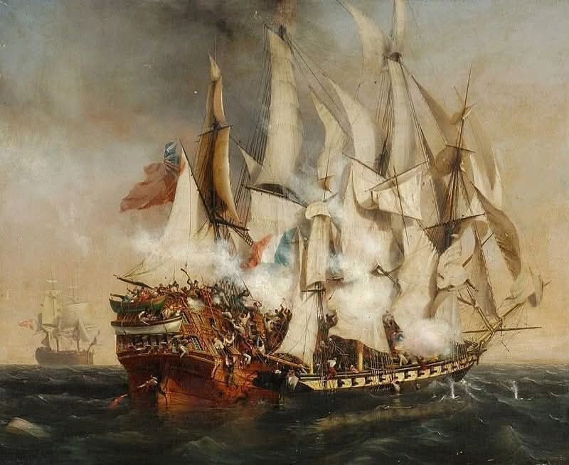 Abordage du Kent par Surcouf