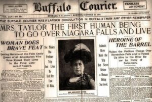 Annie Edson Taylor dans le journal