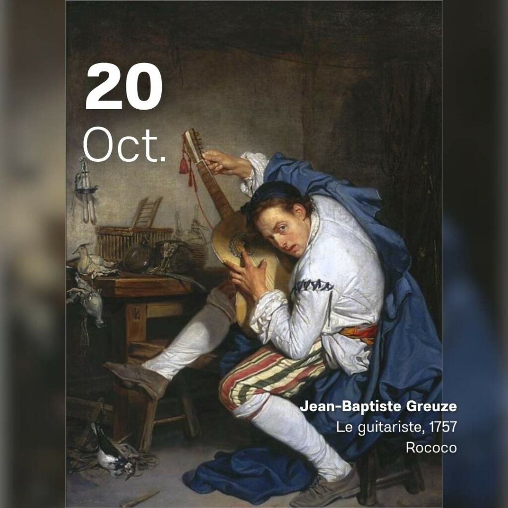 Jean-Baptiste Greuze - Le guitariste 1757
