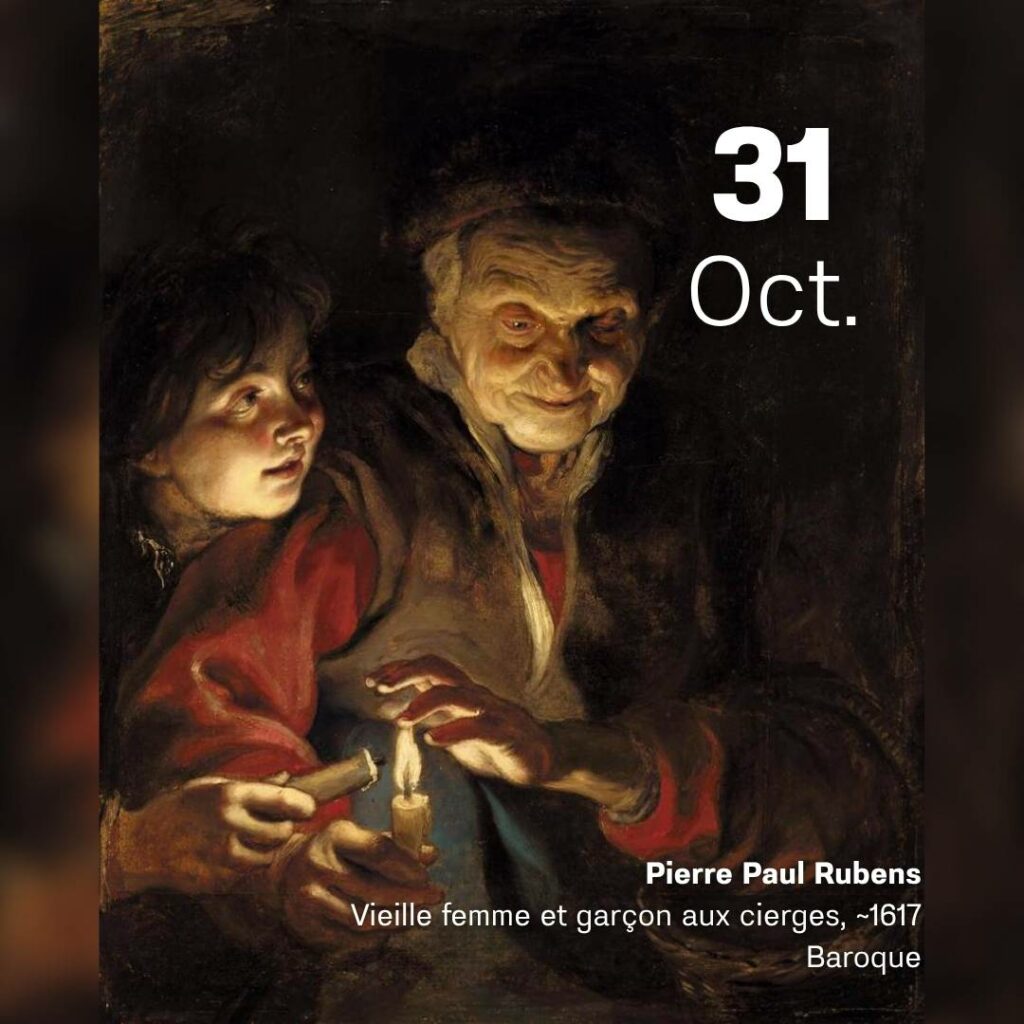 Pierre Paul Rubens - Vieille femme et garçon aux cierges 1617