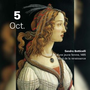 Sandro Botticello - Portrait d'une jeune femme 1485