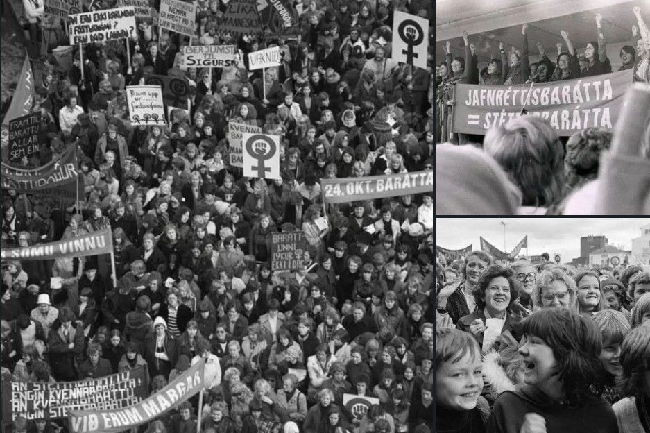 Grève des islandaises en octobre 1974