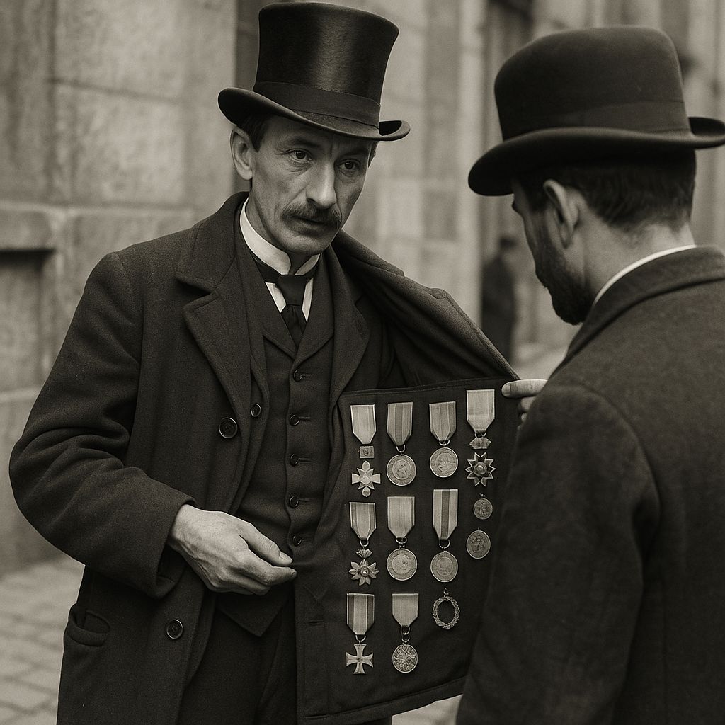 Trafic de médailles - Image IA