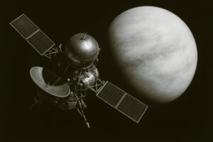 Venera 9 approchant de Vénus