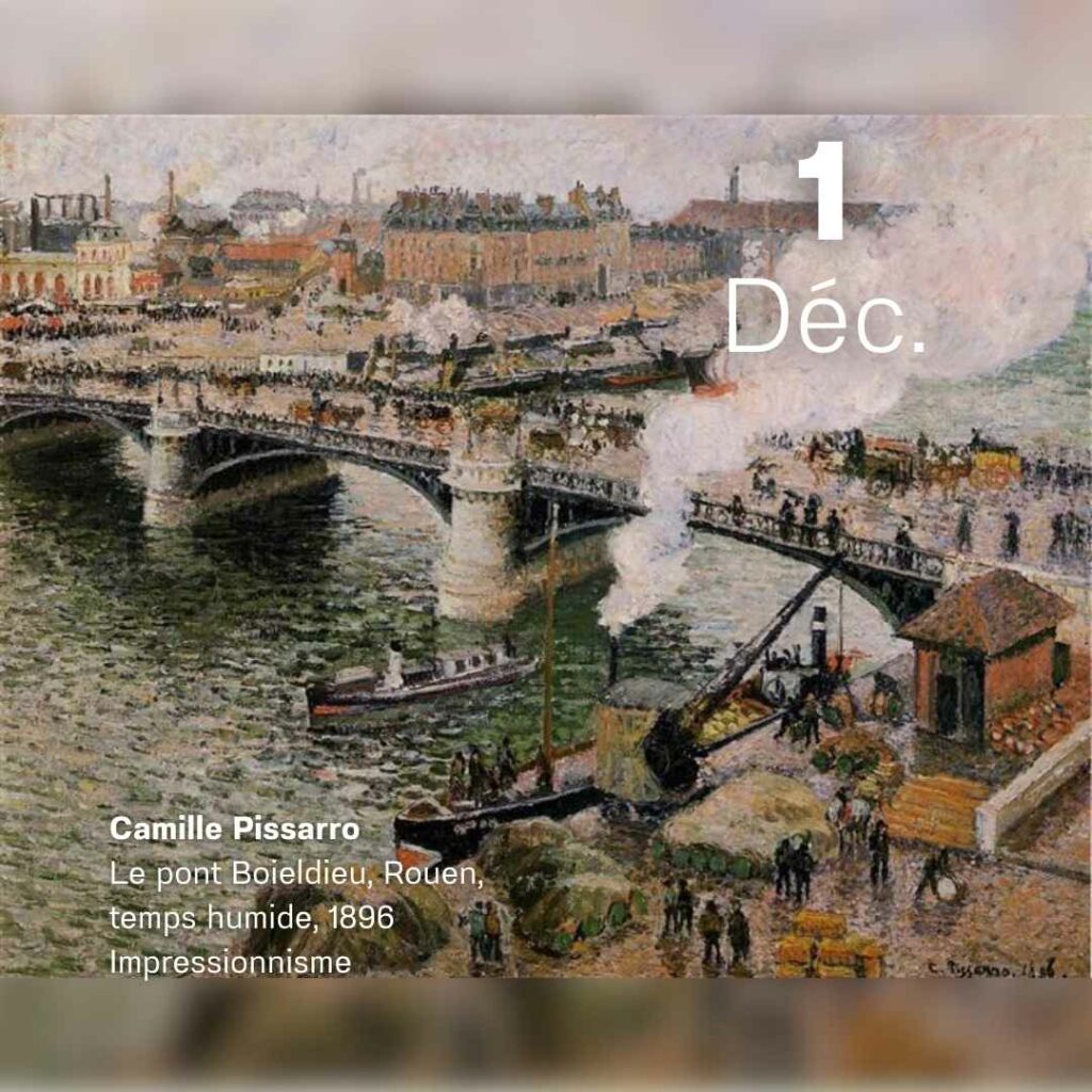 Camille Pissarro - Le pont Boieldieu 1896