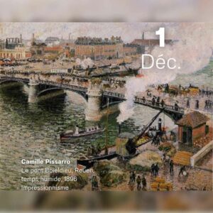 Camille Pissarro - Le pont Boieldieu 1896