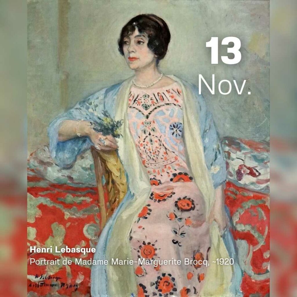 Henri Lebasque - Portrait de Madame Marie-Marguerite Brocq 1920